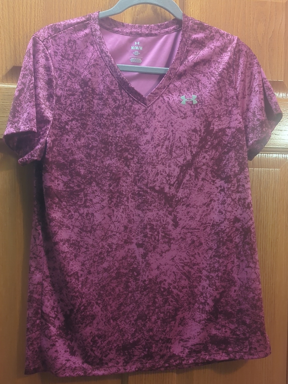 Under Armour Purple/Magenta V-Neck Performance Tee